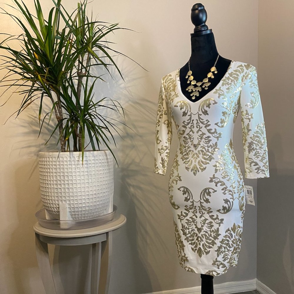 B. Darlin White Sequin Dress